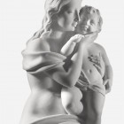 Madonna con Bambino - Scultura in Marmo Bianco Statuario Carrara
