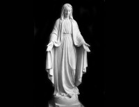 Statua in Marmo Bianco della Madonna - 4