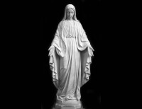 Statua in Marmo Bianco della Madonna - 5