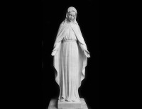 Statua in Marmo Bianco della Madonna - 6