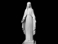 Statua in Marmo Bianco della Madonna - 8