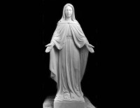 Statua in Marmo Bianco della Madonna - 9