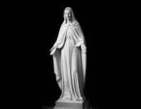 Statua in Marmo Bianco della Madonna - 11