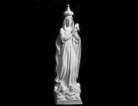Statua in Marmo Bianco della Madonna - 12