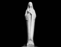 Statua in Marmo Bianco della Madonna - 14
