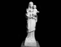 Statua in Marmo Bianco della Madonna - 15