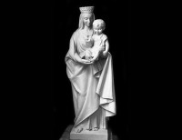 Full Relief Marble Statue of Madonna - 18