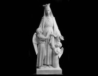 Statua in Marmo Bianco della Madonna - 21