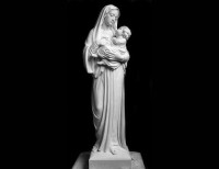 Statua in Marmo Bianco della Madonna - 23