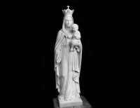 Statua in Marmo Bianco della Madonna - 24