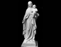 Statua in Marmo Bianco della Madonna - 25