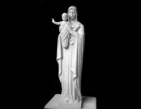 Statua in Marmo Bianco della Madonna - 26