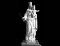 Statua in Marmo Bianco della Madonna - 27
