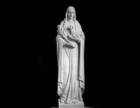 Statua in Marmo Bianco della Madonna - 30