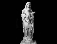 Statua in Marmo Bianco della Madonna - 31