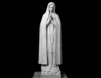 Full Relief Marble Statue of Madonna - 34